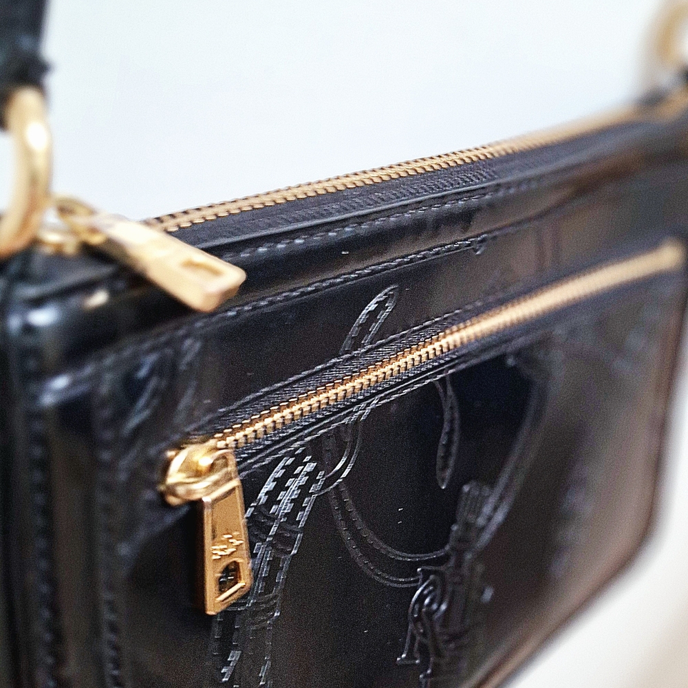 Lauren Ralph Lauren 1967 Black Label Equestrian Patent Leather Crossbody Bag - Picture 4 of 10